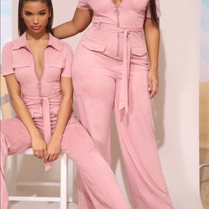 PLT Pink Luxe Jumpsuit